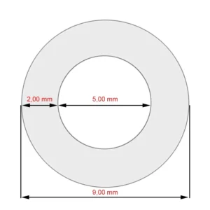 Tubo in silicone 9x5x250mm per macchine da caffè Nivona