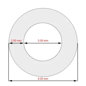Tubo in silicone 5x2x80mm per macchine da caffè Jura