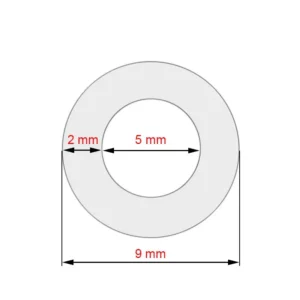 Tubo in silicone 5x2x150mm per macchine da caffè Jura