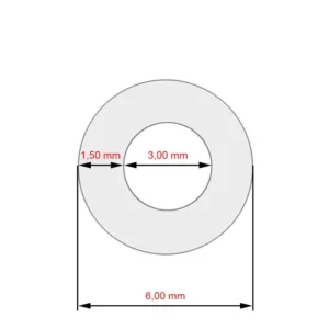 Tubo in silicone 3x1,5x400mm per macchine da caffè Nivona