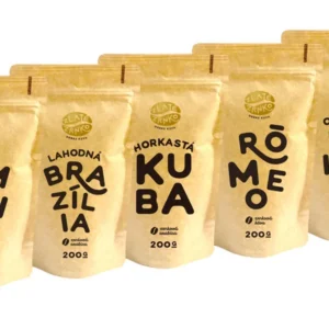 Caffè Golden Bean - Incontra i migliori venditori 1000g (Emilia, Brasile, Cuba, Rómeo, Etiopia) MACINATO - Macinatura su moku - kotogo, filtro, aeropress, frenchp