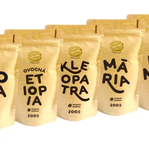 Caffè Golden Bean - Incontra 5 caffè per 1000g filtrati (Colombia, Etiopia, Cleopatra, Maria, Romeo) GROUND - Macinazione su moku - kotogo, filtro, aeropress,
